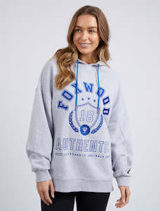 Varsity Hoody - Grey Marle