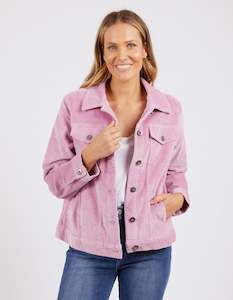 Fleur Cord Jacket - Peony Pink