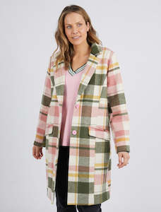 Blanche Check Coat