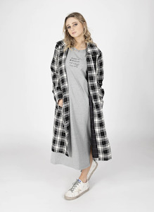 Gift: Worth Coat - Black Plaid