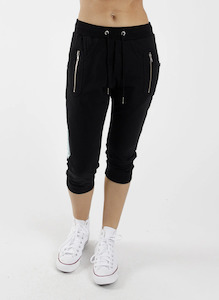 Gift: Cut Trackies - Black/Silver