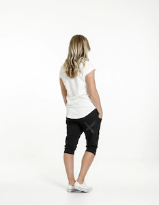 3/4 Apartment Pants - Black with Matte Black X