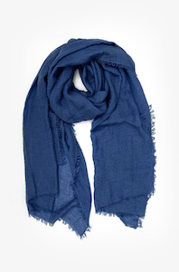 Block Colour Scarf - Cobalt