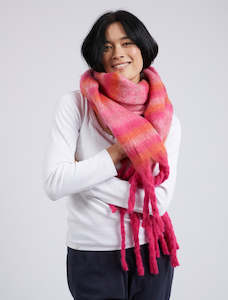 Sunrise Scarf - Pink Check