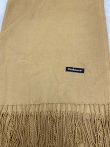 Plain Cashmere Scarf - Mustard