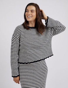 Rosie Stripe Knit - Navy/White