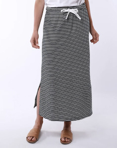 Travel Skirt - Navy/White Stripe