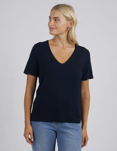 Gift: Lexi V Neck Tee - Navy