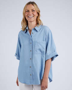 Gift: Blissful Chambray Short-Sleeve Shirt