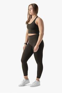 Clothing: PERFORMANCE 7/8 TIGHTS ( PERFORMANCE KNIT ) - ASH BROWN