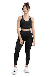 Clothing: PERFORMANCE 7/8 TIGHT - BLACK - (HYBRID KNIT)