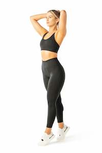 Sculpt 7/8 Tights - Black Marl | Contour