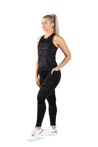 Clothing: PERFOMANCE TANK - BLACK CAMO | RECYCLED PERFORMA