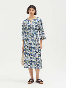 Womenswear: Iznik Print Dress Ecru