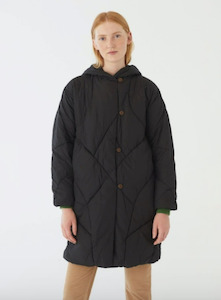 Nice Things Repel Hood Puffer Black