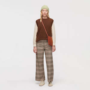 Nice Things Check Trousers Terracotta