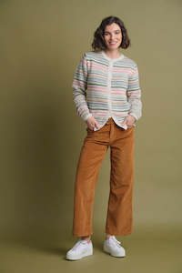 Cord Wide Leg Trouser Tan