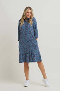 Abstract Spot Shirt Dress