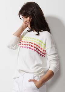 Womenswear: Z&P Lovestruck Jumper White