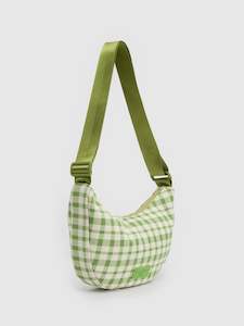 Green Check Nylon Bag