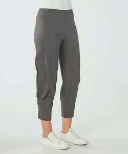 Womenswear: Detailed Leg Stretch Pants - Black