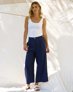 Aspen Palazzo Pant Navy