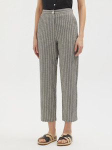 Womenswear: Twotone Checked Seersucker Pant