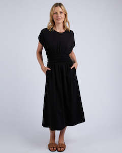 Nelle Midi Dress - Black