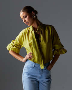 Womenswear: Empowered Top Chartreuse