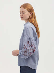 Chambray Embroidered Shirt