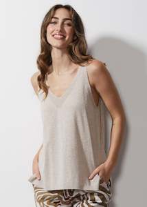 Womenswear: LD & Co Tank Flax