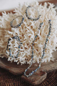 Womenswear: Isle of Mine Makana Necklace - Salt, Indigo, Cinnamon