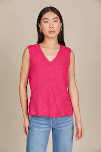 Sylvie Top Raspberry