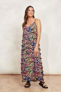 La Mer Frill Maxi Blume