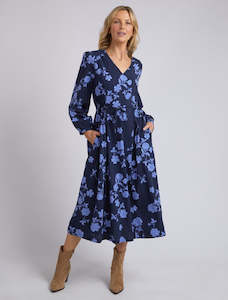 Kacey Floral Dress Navy