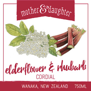 Elderflower and Rhubarb cordial 750ml