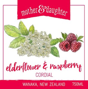 Elderflower and Raspberry cordial 750ml