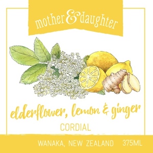 Elderflower, Lemon and Ginger cordial 375ml