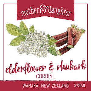 Elderflower and Rhubarb cordial 375ml