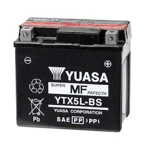 YTX5L-BS Non-DG Factory Sealed Battery Yuasa. Alt: CYG5LBS ^ (YTX5LBS)