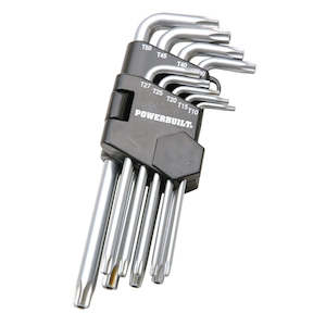 Powerbuilt 9pc Tamper Proof Torx Key Set