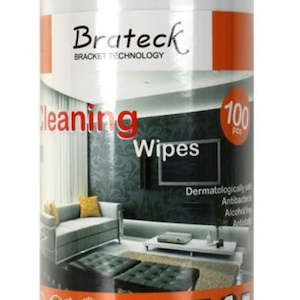 Cleaning product - chemical based wholesaling: BRATECK 100pc LCD Cleaning Wipes. Dermatologically Safe, Alcohol