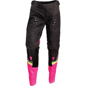 Pants: Thor Mx Pant S23 Pulse Women Rev Charcoal/Pin