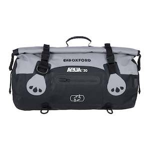 Bags: Oxford Roll Bag Aqua T30 - Black / Grey