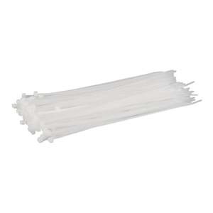 Bags: Whites Cable Ties 300 x 4.8mm 100pcs/Bag White