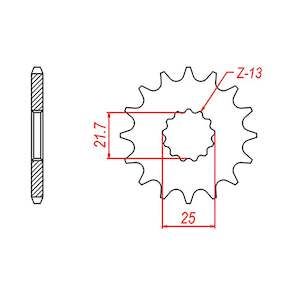 Sprocket Front Oe Steel 520 16t #525