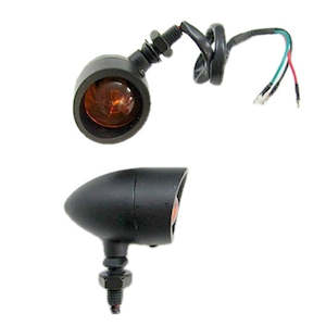 Bulb Indicator 12 V Aluminium Black