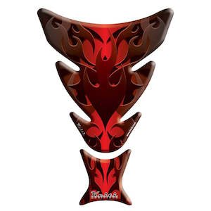 Tank Pads Stompgrip: KEITI TANK PAD TRIBAL FLAME KT8040R [RED]