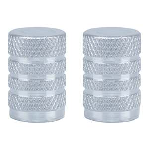 Wheel Tyre Accessories: Oxford Gripper Valve Caps - Silver