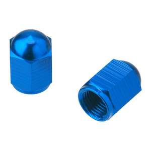 Wheel Tyre Accessories: DRC ALUMINUM VALVE CAPS 2PCS H-BLUE